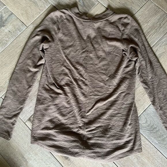 Led Luxe Essentials Maternity Light Brown  Sweater Small - Picture 5 of 5